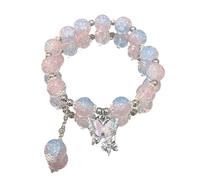 WAMIZEU Hetian Jade Bell Gebets- und Friedensarmband, Glücks-Feng-Shui-Armband, natürliche Jade-Armbänder, chinesischer handgefertigter Schmuck für Mutter, Einheitsgröße, Metall, Kein Edelstein