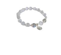 WAMIZEU Hetian Jade Bell Gebets- und Friedensarmband, Glücks-Feng-Shui-Armband, natürliche Jade-Armbänder, chinesischer handgefertigter Schmuck für Mutter, Einheitsgröße, Metall, Kein Edelstein