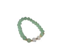 WAMIZEU Hetian Jade Bell Gebets- und Friedensarmband, Glücks-Feng-Shui-Armband, natürliche Jade-Armbänder, chinesischer handgefertigter Schmuck für Mutter, Einheitsgröße, Metall, Kein Edelstein