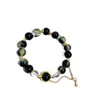 WAMIZEU Hetian Jade Bell Gebets- und Friedensarmband, Glücks-Feng-Shui-Armband, natürliche Jade-Armbänder, chinesischer handgefertigter Schmuck für Mutter, Einheitsgröße, Metall, Kein Edelstein