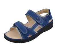Finn Comfort Komfort-Sandalen Wanaka-S Atoll/Cement Damen Blau Größe 40