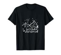 Wander Frau Bergsteiger Wandern Frauen Bergsteigen Spruch T-Shirt
