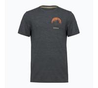 Wander-T-Shirt Smartwool Men's Lunar Bear Active Short Sleeve (CHARCOAL HEATHER) Herren M