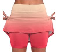Wanderhosen Damen Sale Angebote des Tages Heute Rock Mit Hose Drunter Kurz 2 In 1 Shorts Rock Farbverlauf Druck Tennis Rock Mit Short Integriert Sportrock Tennisrock Tages Angebote Reise Must Have