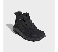 Wanderschuh ADIDAS TERREX "TERREX ANYLANDER LEATHER MID CLIMAPROOF", Damen, Gr. 43, core schwarz, carbon, grau four, Leder, Textil, Schuhe Wanderschuh, wasserdicht und aus Leder (13057648-43) core sch