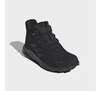 Wanderschuh ADIDAS TERREX "ANYLANDER LEATHER MID CLIMAPROOF", Herren, Gr. 42,5, core schwarz, carbon, grau four, Leder, Textil, Schuhe Wanderschuh, wasserdicht und aus Leder (42754531-42,5) core schwa
