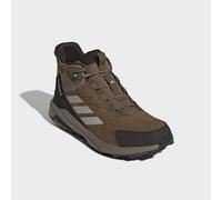 Wanderschuh ADIDAS TERREX "ANYLANDER MID, LEDER", Herren, Gr. 44,5, braun oxide, light braun, khaki six, Leder, Schuhe Wanderschuh, aus Leder (81174512-44,5) braun oxide, light braun, khaki six