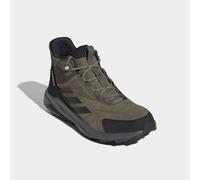 Wanderschuh ADIDAS TERREX "ANYLANDER MID, LEDER", Herren, Gr. 46, olive strata, carbon, core schwarz, Leder, Schuhe Wanderschuh, aus Leder (91165845-46) olive strata, carbon, core schwarz