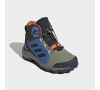 Wanderschuh ADIDAS TERREX "MID GORE-TEX", Kinder, Gr. 38, grün (tent grün, core schwarz, ray blau), Synthetik, Textil, Schuhe Wanderschuh, wasserdicht dank Gore-Tex Membrane (54592645-38) tent grün, c