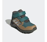 Wanderschuh ADIDAS TERREX "SKYCHASER MID GORE-TEX FÜR KINDER", Kinder, Gr. 40, silber (preloved teal, matte silber, cardboard), Synthetik, Textil, Schuhe Wanderschuh, wasserdicht dank Gore-Tex Membran