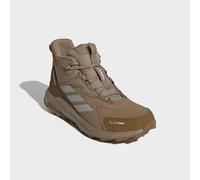 Wanderschuh ADIDAS TERREX "TERREX ANYLANDER LEATHER MID CLIMAPROOF", Herren, Gr. 45, cardboard, wonder alumina, bronze strata, Leder, Textil, Schuhe Wanderschuh, wasserdicht und aus Leder (34332222-45