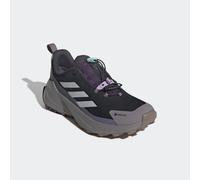 Wanderschuh ADIDAS TERREX "TERREX TRAILMAKER 2 GORE-TEX SPEED LACE", Damen, Gr. 43, core schwarz, grau two, preloved violet, Synthetik, Textil, Schuhe Wanderschuh, wasserdicht dank Gore-Tex Membrane (
