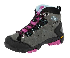 Wanderschuh BRÜTTING "Outdoorstiefel Mount Bona High Kids", Kinder, Gr. 30, grau, Veloursleder, Schuhe Wanderschuh (831425-30) grau