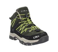 Wanderschuh CMP "KIDS RIGEL MID WP TREKKING SHOES", Jungen, Gr. 28, pine, mela, Leder, Schuhe Wanderschuh, wasserdicht (31858830-28)