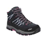 Wanderschuh CMP "KIDS RIGEL MID WP TREKKING SHOES", Kinder, Gr. 39, titanio, skyway, Leder, Schuhe Wanderschuh, wasserdicht (76535306-39) titanio, skyway