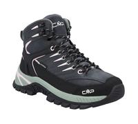 Wanderschuh CMP "RIGEL 2.0 MID WMN WP TREKKING SHOES", Damen, Gr. 40, titanio, soft pink, grün tea, Leder, Schuhe Wanderschuh, wasserdicht (81984801-40) titanio, soft pink, grün tea