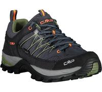 Wanderschuh CMP "Rigel Low Waterproof", Herren, Gr. 41, grau (anthra, grün), Leder, Textil, Schuhe Wanderschuh, wasserdicht (73359959-41) anthra, grün