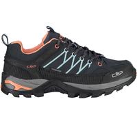 Wanderschuh CMP "RIGEL LOW WMN WP TREKKING SHOES", Damen, Gr. 38, blau (b.blau, giada, peach), Leder, Schuhe Wanderschuh, wasserdicht (56732013-38) b.blau, giada, peach