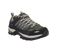 Wanderschuh CMP "RIGEL LOW WP TREKKING SHOES", Herren, Gr. 46, pine, corda, Leder, Synthetik, Schuhe Wanderschuh, wasserdicht (23167711-46) pine, corda