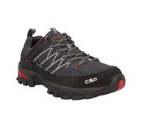 Wanderschuh CMP "RIGEL LOW WP TREKKING SHOES", Herren, Gr. 46, titanio, ferrari, Leder, Schuhe Wanderschuh, wasserdicht (91927422-46)