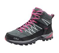 Wanderschuh CMP "RIGEL MID WMN WP TREKKING SHOES", Damen, Gr. 40, pink (grau, kombi), Textil, Veloursleder, Schuhe Wanderschuh, wasserdicht (51653343-40) grau, kombi