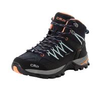 Wanderschuh CMP "RIGEL MID WMN WP TREKKING SHOES", Damen, Gr. 42, blau (b.blau, giada, peach), Leder, Schuhe Wanderschuh, wasserdicht (82200842-42) b.blau, giada, peach