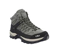 Wanderschuh CMP "Rigel Mid WP", Damen, Gr. 47, grau (grau, grün), Obermaterial: 100% Rindsleder Leather cow., Schuhe Wanderschuh (53492733-47) grau, grün