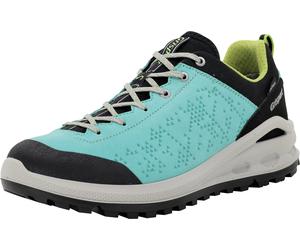 Wanderschuh GRISPORT "Schnürschuh", Damen, Gr. 36, blau (türkis, schwarz), Obermaterial: 100% Rindnubukleder CNU., Schuhe Wanderschuh (10792928-36) türkis, schwarz