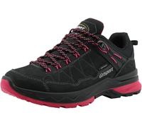 Wanderschuh GRISPORT "Schnürschuh", Damen, Gr. 39, schwarz (schwarz, pink), Obermaterial: 100% Rindnubukleder CNU., Schuhe Wanderschuh (59429469-39) schwarz, pink