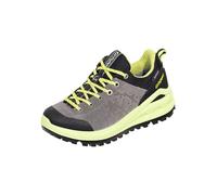 Wanderschuh GRISPORT "Schnürschuh", Kinder, Gr. 30, grau (grau, lime), Obermaterial: 100% Rindnubukleder CNU., Schuhe Wanderschuh (89706761-30) grau, lime