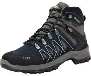 Wanderschuh GRISPORT "Schnürstiefel", Herren, Gr. 42, blau (marineblau, schwarz), Obermaterial: 50% Rindsleder Leather cow. 50% Lammleder LEL., Schuhe Wanderschuh (37572930-42) marineblau, schwarz