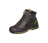 Wanderschuh GRISPORT "Schnürstiefel", Kinder, Gr. 42, braun (braun, schwarz), Obermaterial: 50% Rindsleder Leather cow. 50% Lammleder LEL., Schuhe Wanderschuh (83135854-42) braun, schwarz
