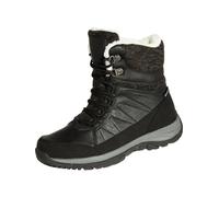 Outdoorwinterstiefel HI-TEC "RIVA MID WATERPROOF", Damen, Gr. 36, schwarz, Synthetik, Schuhe Schnürboots Winterboots, Winterstiefel, Snowboots, Winterschuhe, wasserdicht & gefüttert (46339027-36) schw