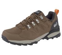 Wanderschuh JACK WOLFSKIN "REFUGIO TEXAPORE LOW W", Damen, Gr. 41, braun, Textil, Veloursleder, Schuhe Wanderschuh, wasserdicht, Trekkingschuh (33569537-41) braun