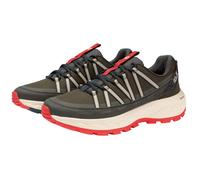 Wanderschuh JACK WOLFSKIN "WILD HIKE TEXAPORE LOW M", Damen, Gr. 45, obsidian moss, Synthetik, Schuhe Wanderschuh, wasserdicht, Trekkingschuh (54701130-45) obsidian moss