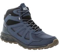 Wanderschuh JACK WOLFSKIN "WOODLAND 2 TEXAPORE MID M" Gr. UK 9,5 - EU 44, Normalschaft, blau (night, blue) Schuhe Herren (26425032-9,5)
