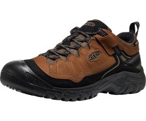 Wanderschuh KEEN "TARGHEE IV WP", Herren, Gr. 44, braun (bison, schwarz), Leder, Textil, Schuhe Wanderschuh, Outdoorschuh aus Premium Leder,wasserdicht und atmungsaktiv (88850820-44) bison, schwarz
