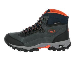 Wanderschuh LICO "Trekkingstiefel Milan", Herren, Gr. 50, grau, Veloursleder, Schuhe Wanderschuh (39391310-50) grau