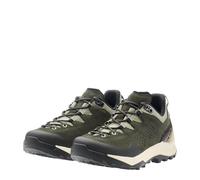Wanderschuh LOWA "LOWA EXPLORER GTX LO WS", Damen, Gr. 37,5, dunkelgrün, panna, Leder, Textil, Schuhe Wanderschuh, wasserdicht dank Gore-Tex Membrane, mit Vibram Sohle (51903738-37,5) dunkelgrün, pann