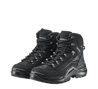 Wanderschuh LOWA "RENEGADE EVO GORE-TEX MID", Herren, Gr. 47, schwarz (tiefschwarz), Leder, Schuhe Wanderschuh, wasserdicht, winddicht,atmungsaktiv dank GORE-TEX Membrane (82963906-47) tiefschwarz