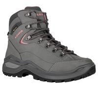 Wanderschuh LOWA "RENEGADE EVO GORE-TEX MID Ws", Damen, Gr. 38, grau (graphit, rose), Leder, Schuhe Wanderschuh, wasserdicht dank Gore-Tex Membrane, mit Vibram Sohle (17595726-38) graphit, rose