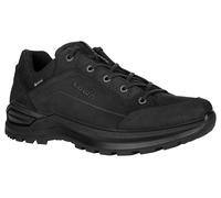 Wanderschuh LOWA "RENEGADE EVO GTX LO", Herren, Gr. 43,5, schwarz (schwarz, schwarz), Leder, Schuhe Wanderschuh, wasserdicht und mit Vibram-Sohle (81931149-43,5) schwarz, schwarz