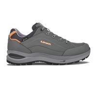 Wanderschuh LOWA "RENEGADE EVO GTX LO WS", Damen, Gr. 42, graphit, aprikose, Leder, Schuhe Wanderschuh, wasserdicht, winddicht,atmungsaktiv dank GORE-TEX Membrane (63387067-42) graphit, aprikose