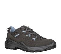 Wanderschuh LOWA "SIRKOS EVO GORE-TEX LO WS", Damen, Gr. 41, grau (graphit, eisblau), Leder, Textil, Schuhe Wanderschuh, wasserdicht (28783602-41) graphit, eisblau