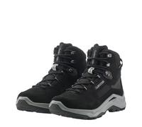 Wanderschuh LOWA "VENTIERRA GORE-TEX MID", Herren, Gr. 45, schwarz, grau, Leder, Textil, Schuhe Wanderschuh, wasserdicht dank Gore-Tex Membrane (88630703-45) schwarz, grau