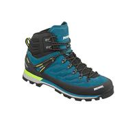 Wanderschuh MEINDL "Intervale GTX", Herren, Gr. 47, Normalschaft, petrol, gelb, Veloursleder, unifarben, Schuhe Wanderschuh, Robustes Veloursleder, atmungsaktives Mesh, stabiler Halt & Komfort (629702