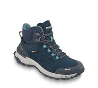 Wanderschuh MEINDL "Meindl Dallas Lady Mid GORE-TEX marine/lemon", Damen, Gr. 36, schwarz, Mesh, Veloursleder, unifarben, Schuhe Wanderschuh, GORE-TEX - Winddicht, wasserdicht und atmungsaktiv (144445