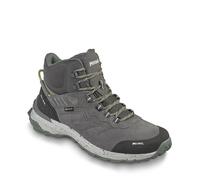 Wanderschuh MEINDL "Meindl Dallas Mid GORE-TEX grau/gelb", Gr. 42,5, schwarz, Veloursleder, Mesh, unifarben, Schuhe, GORE-TEX - Winddicht, wasserdicht und atmungsaktiv (61559831-42,5) schwarz