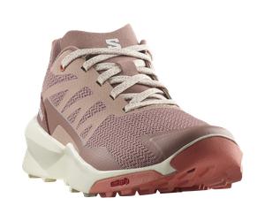 Wanderschuh SALOMON "PATROL J", Kinder, Gr. 33, rosa (burlwood, vanilla ice, emberglow), Synthetik, Textil, Schuhe Wanderschuh, wasserdicht (11971641-33) burlwood, vanilla ice, emberglow