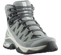 Wanderschuh SALOMON "QUEST ECHO GORE TEX", Damen, Gr. 41, grün milieu, icicle, urban chic, Leder, Textil, Schuhe Wanderschuh, wasserdicht (20609743-41) grün milieu, icicle, urban chic
